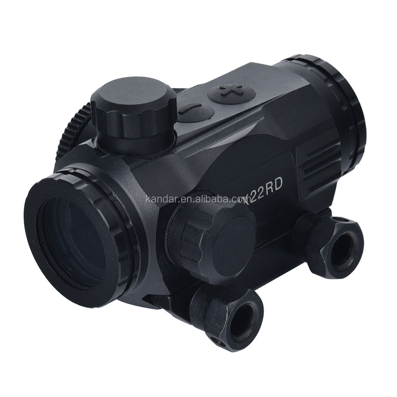 1x Mini Red Dot Sight para iluminação de caça 6 níveis Tipo de botão vermelho