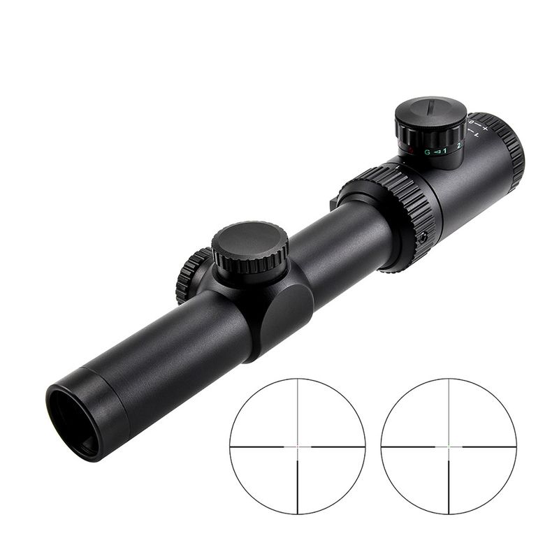 Equipamento de caça ao ar livre Óptica Visão 1-4x24 IR 30 mm com 12,6 mm Diâmetro da pupila de saída