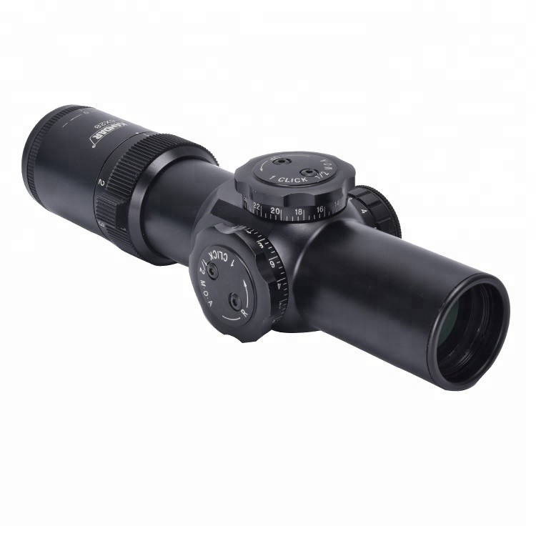 35 mm tubo curto FFP alcance com iluminação vermelho/verde e tecnologia portabilidade 1-6X28IRF